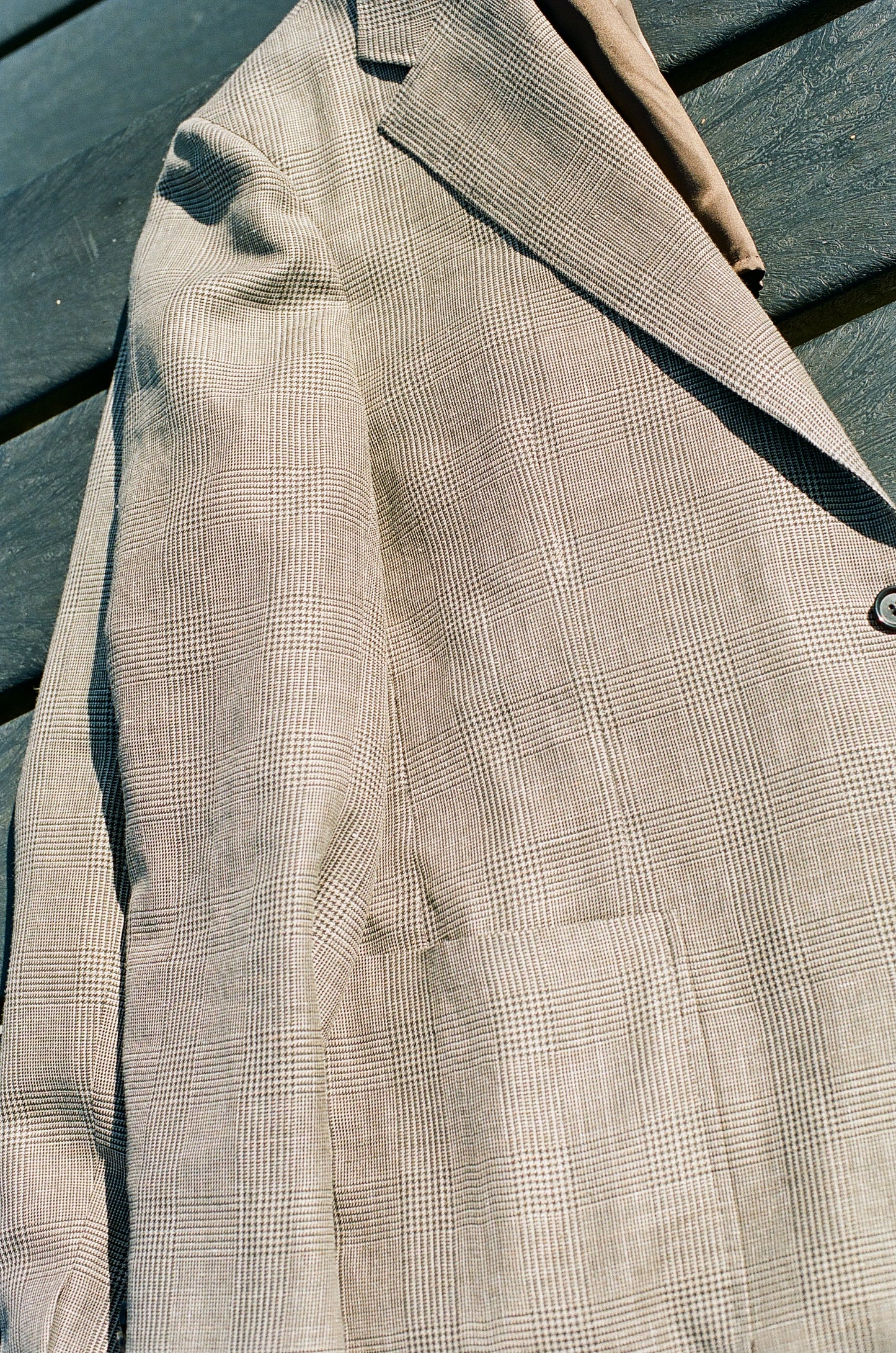 Sports Jacket Linen Prince of Wales Check