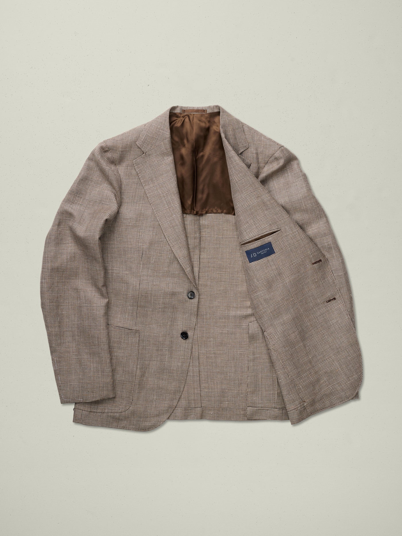 Sports Jacket Linen Prince of Wales Check